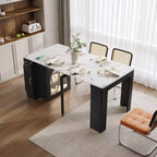 Tavolo da pranzo allungabile con presa elettrica integrata
