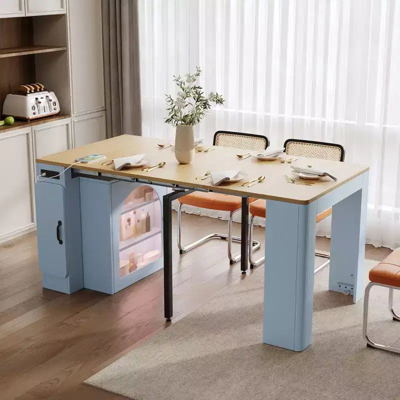 Tavolo da pranzo allungabile con presa elettrica integrata