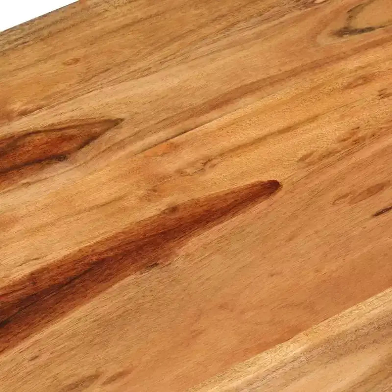 Tavolino da caffè in legno di acacia con cassetti e ripiano