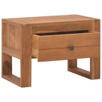 Comodino in legno massello di teak con cassetto