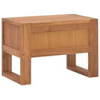 Comodino in legno massello di teak con cassetto