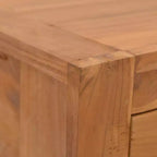 Comodino in legno massello di teak con cassetto