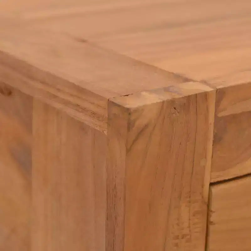 Comodino in legno massello di teak con cassetto