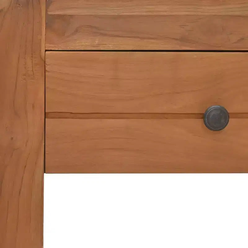 Comodino in legno massello di teak con cassetto