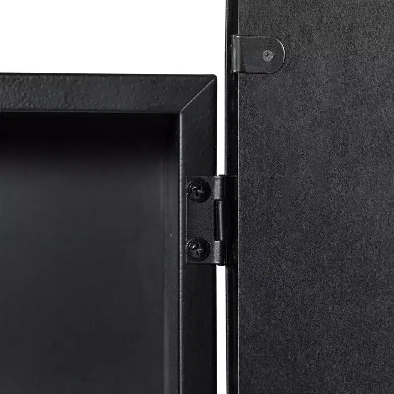 Mobiletto da bagno ad arco con specchio e contenitore