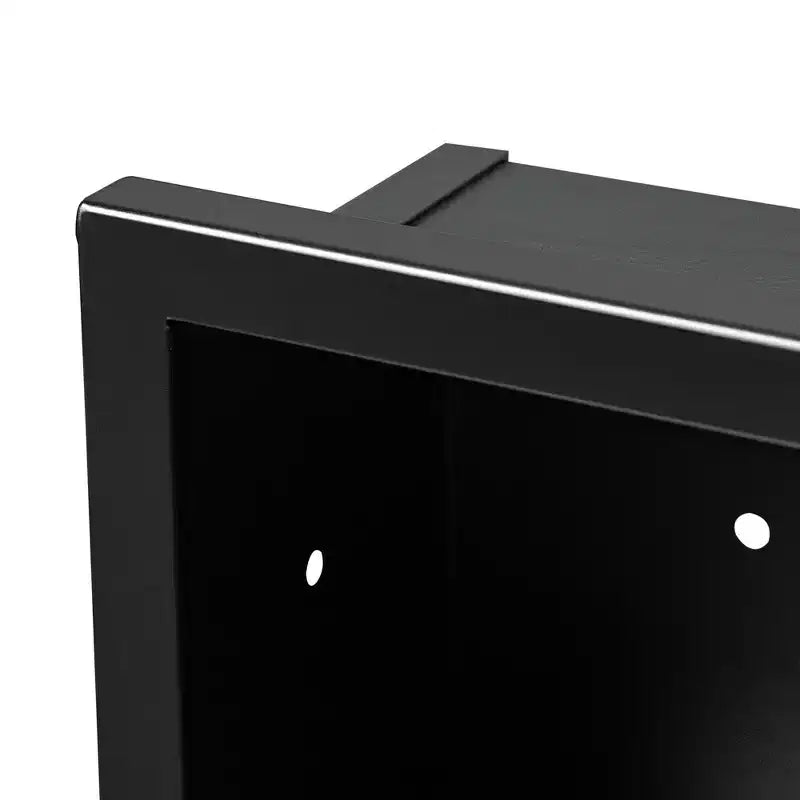Mobiletto da bagno ad arco con specchio e contenitore
