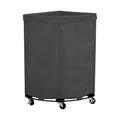 Seville Classics Heavy-Duty Rolling Corner Laundry Room Hamper