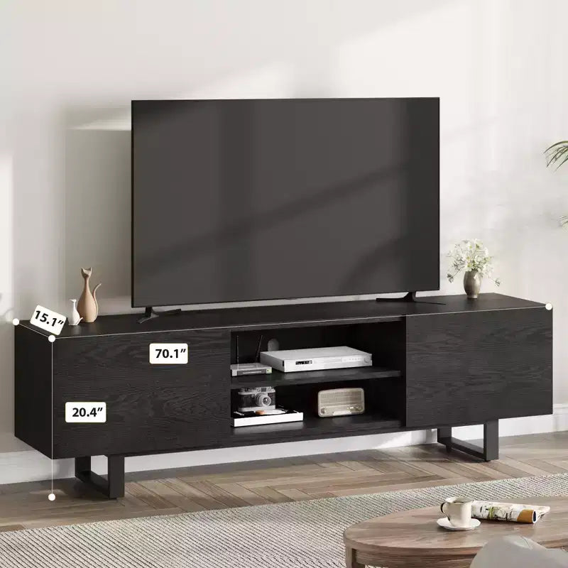 Mobile TV da 70 pollici con 2 cassetti e vani a giorno