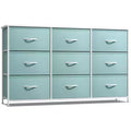 Sorbus 9 Drawers Dresser- Storage Unit with Steel Frame, Wood Top, Fabric Bins - for Bedroom, Closet, Office and more