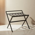Roselli Trading Luggage Rack -Black Powder Coated
