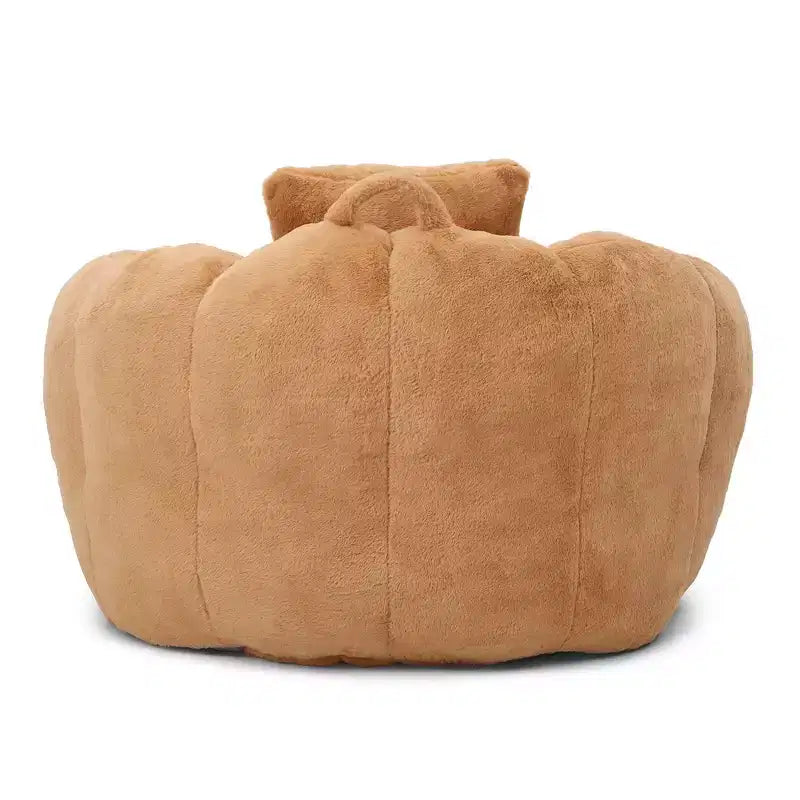 Set Poltrona Sacco in Ecopelliccia con Pouf e Cuscino