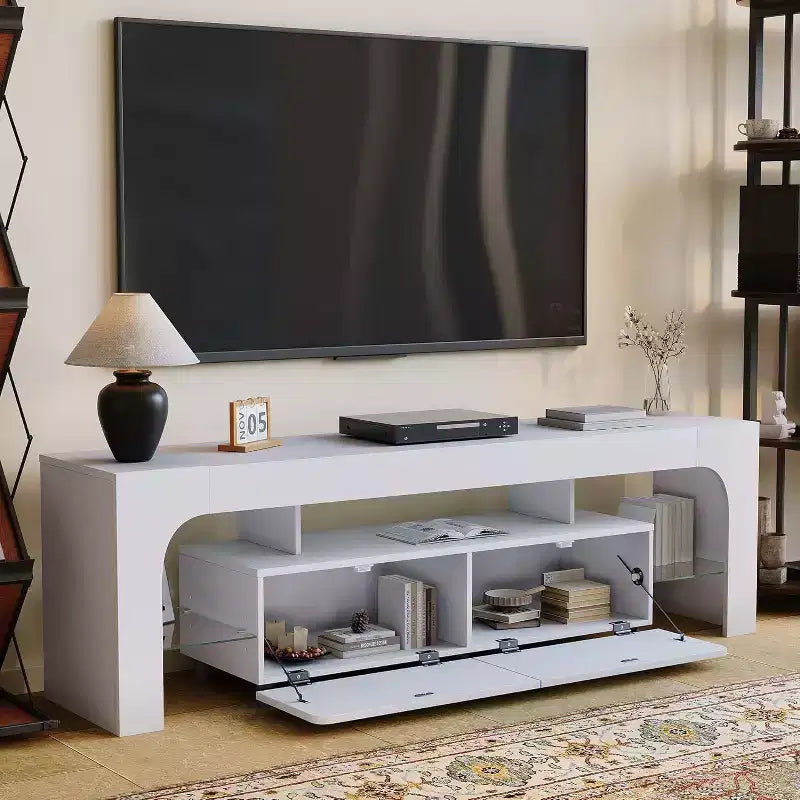 Mobile TV Moderno con Contenitore – Mobile Porta TV con Cassetti e Ripiani