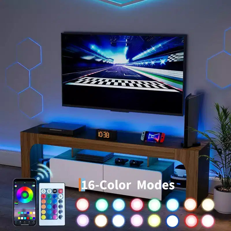 Mobile TV Moderno con Contenitore – Mobile Porta TV con Cassetti e Ripiani