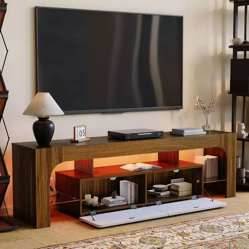 Mobile TV Moderno con Contenitore – Mobile Porta TV con Cassetti e Ripiani