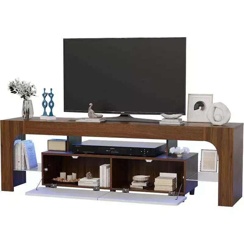 COZONY Modern TV Stand with Storage, Entertainment Center Cabinet with Drawers and Shelves for Living Room