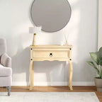 vidaXL Tavolo Consolle Corona 73x35x73 cm Legno Massello di Pino
