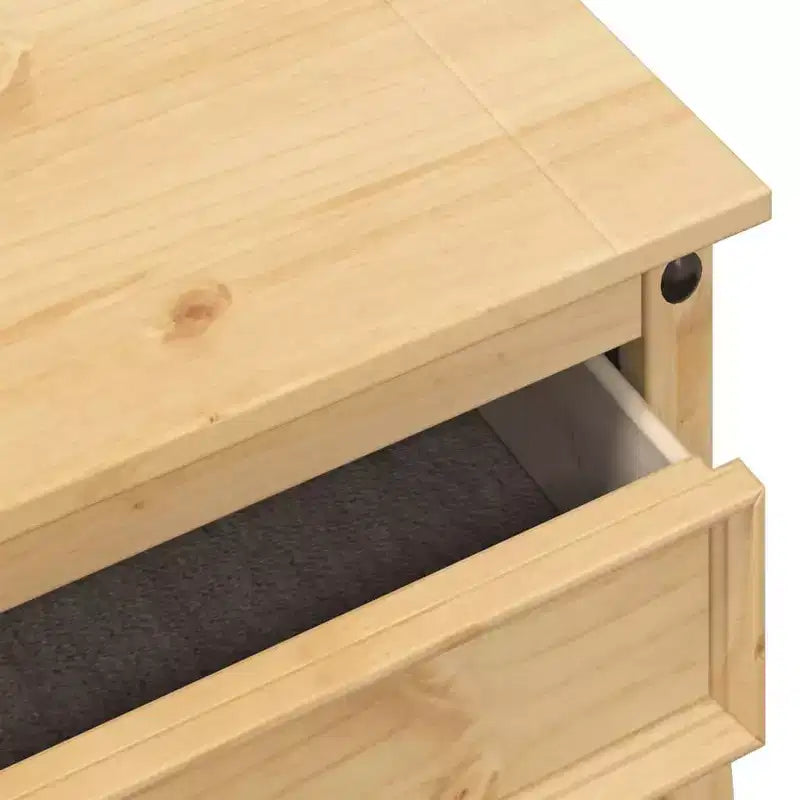 vidaXL Tavolo Consolle Corona 73x35x73 cm Legno Massello di Pino