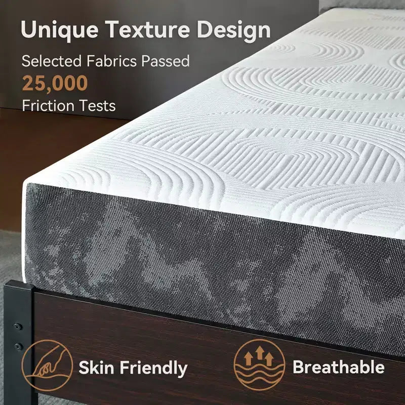 Materasso in memory foam matrimoniale da 8 pollici in scatola