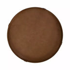 Tavolino da caffè rotondo in legno con due ripiani, 74 x 53 cm