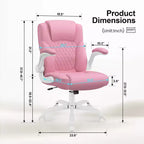Sedia da ufficio ergonomica con schienale alto in pelle PU e braccioli ribaltabili