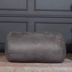 Poltrona Sacco Cilindrica 120 cm – Divano da Pavimento in Suedine per Camera da Letto e Soggiorno