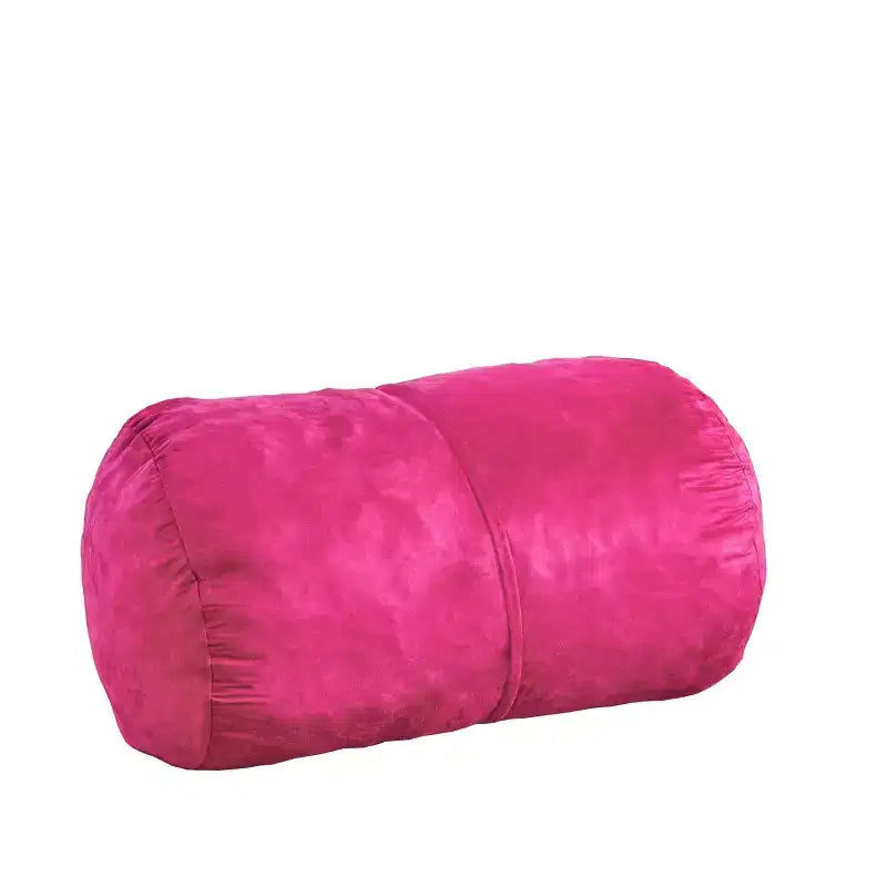Poltrona Sacco Cilindrica 120 cm – Divano da Pavimento in Suedine per Camera da Letto e Soggiorno